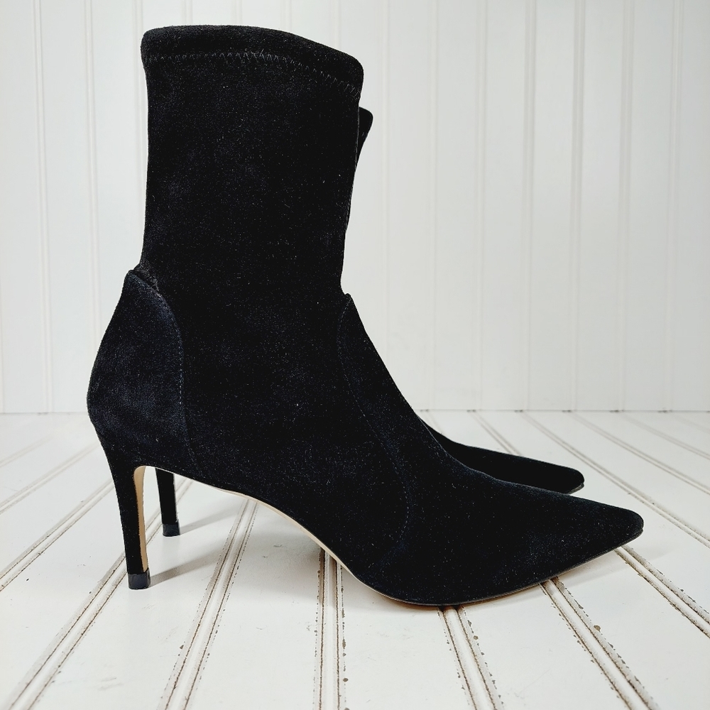 Stuart Weitzman Suede Black Boot - image 5